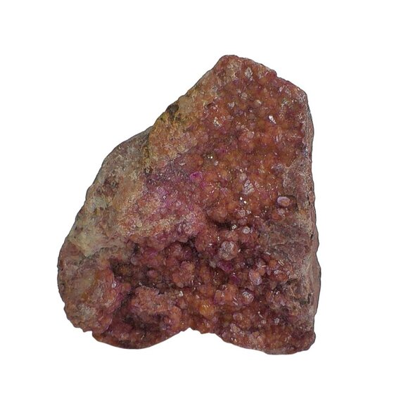 Raw Vanadinite Red-Orange Crystal Specimen In Matrix - Picture 6 of 7